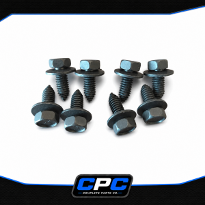 1964-1967 Chevy Chevelle Hood Catch & Lock Plate Mounting Hardware Kit 8 Piece