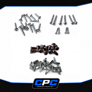 1968-1969 Pontiac Firebird Door Panel & Armrest Screw Clip & Fastener Kit