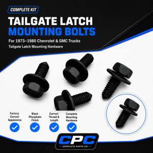 1973-1980 Chevy GMC Truck Tailgate Latch Bolts Hardware Kit C10 C20 K10 K20 (4)