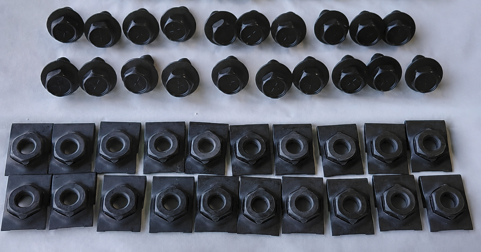 40PC GM Restoration Inner Fender/Body Bolt & J Clip Kit for 1964-1972 El Camino - Image 2