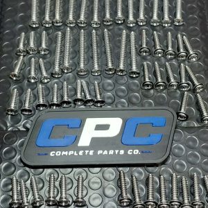 73-77 GM Truck Suburban 100 pc Chrome Interior Screws Door Dash Trim Headliner