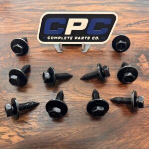 96-99 Chevy K3500 OBS 10pc Underhood Bolt Kit Battery Tray PCM Washer Tool Box